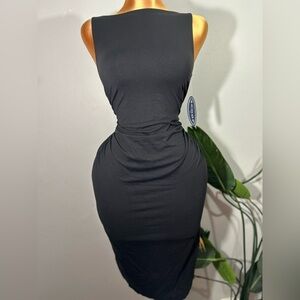 Chic Black Midi Dress